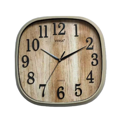 WOODEN EFFECT WALL CLOCK 30CM
