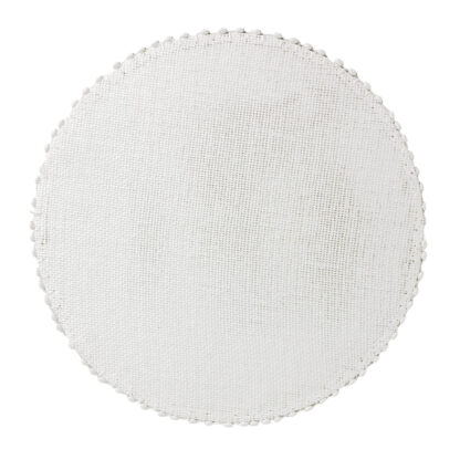 ROUND WHITE PLACEMAT