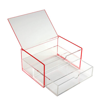 DOUBLE ACRYLIC RED BOX - Image 2