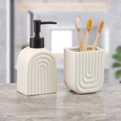 TOOTHBRUSH HOLDER RAINBOW CREAM - Image 2