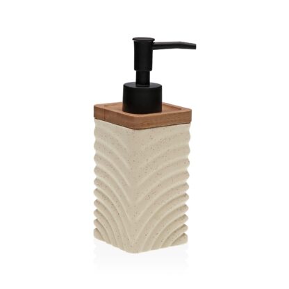 BEIGE WAVES SOAP DISPENSER