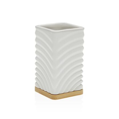 WHITE WAVES TOOTHBRUSH HOLDER