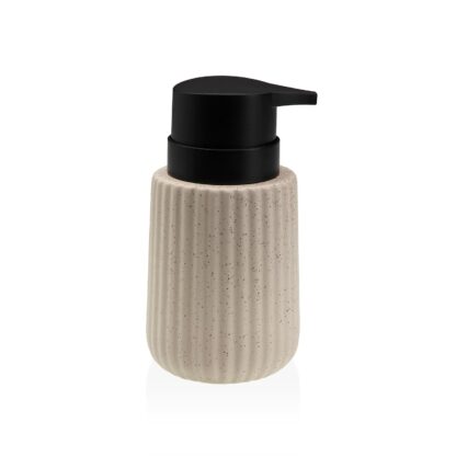 BEIGE VERTICAL LINES SOAP DISPENSER