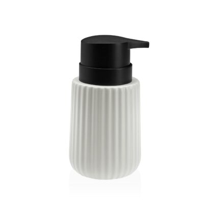 WHITE VERTICAL LINES SOAP DISPENSER