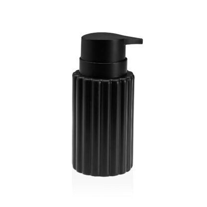 BLACK STRIPED SOAP DISPENSER