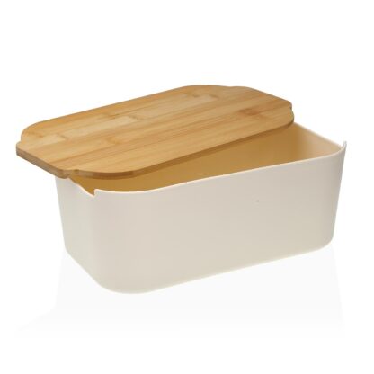 WHITE BREAD BIN WITH CUTTING BOARD - Image 2