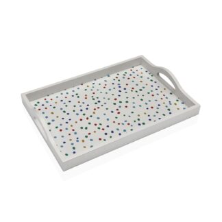 WOODEN TRAY DOTTY 34 X 24