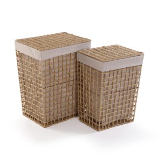 SET OF 2 TALL BASKETS BROWN NADIR