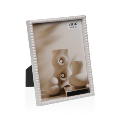 WHITE BEAD PHOTO FRAME 20X25