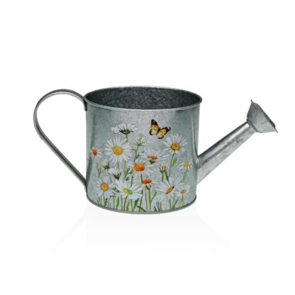 26 CM WATERING CAN WITH DAISIES