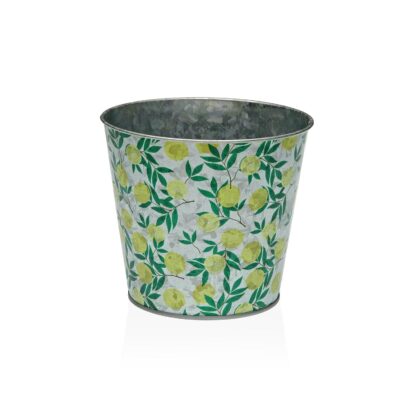 LEMONS SMALL METAL FLOWERPOT