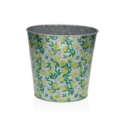 AQUA XL LEMONS METAL FLOWERPOT