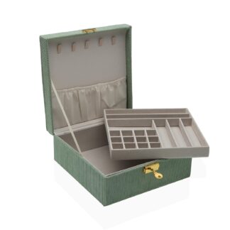 VELVET JEWELRY BOX GREEN