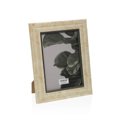 CREAM PHOTO FRAME WITH GREY EDGES 13 X 18