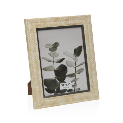 CREAM PHOTO FRAME WITH GREY EDGES 15 X 20