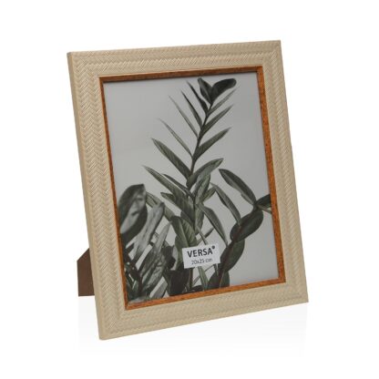 BROWN PHOTO FRAME WITH DARK BROWN DETAIL 20 X 25