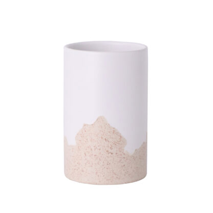 BEIGE DUO TOOTHBRUSH HOLDER