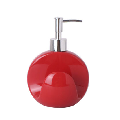 RED BONBON DISPENSER WITH STRAW
