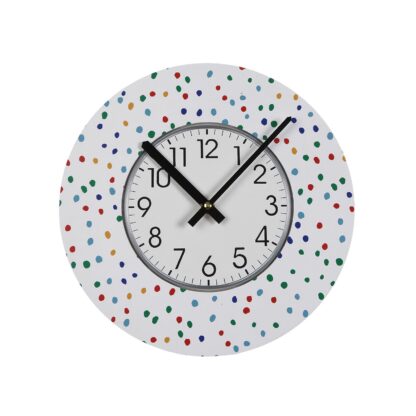 SMALL DOTTY WALL CLOCK 29CM