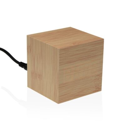 SQUARE WOODEN CLOCK WITH LED - Image 2