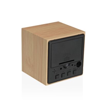 SQUARE WOODEN CLOCK WITH LED - Image 3