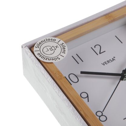 WHITE SQUARE TABLE CLOCK 16CM - Image 3