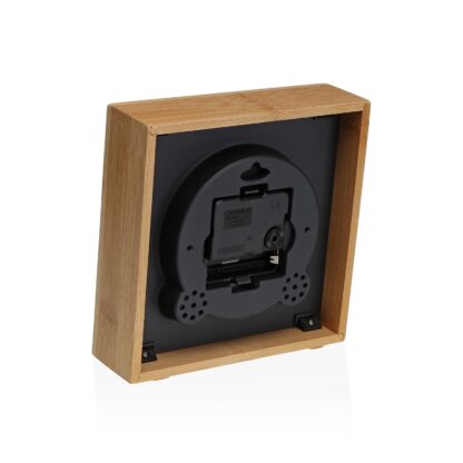 BLACK SQUARE TABLE CLOCK 16CM - Image 2