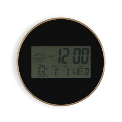 BLACK DIGITAL WALL CLOCK