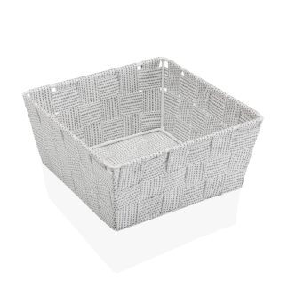 WHITE MEDIUM BASKET
