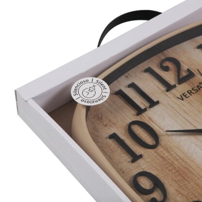 WOODEN EFFECT WALL CLOCK 30CM - Image 4
