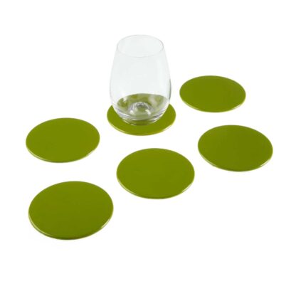 GREEN 6 COASTERS SET - Image 2