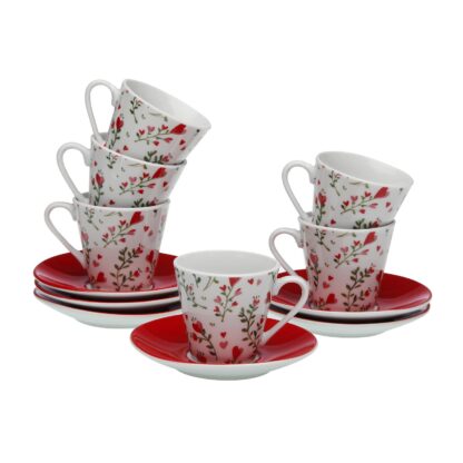 SET 6 COFFEE CUPS  LOVER