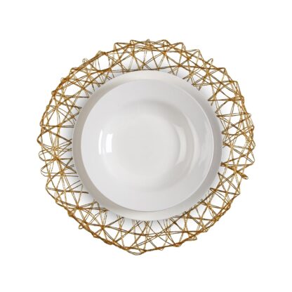 ROUND GOLDEN NET PLACEMAT - Image 2
