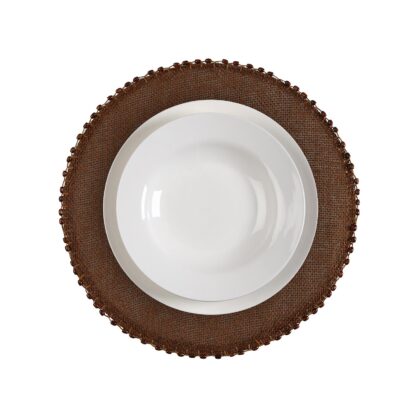 ROUND BROWN PLACEMAT - Image 2