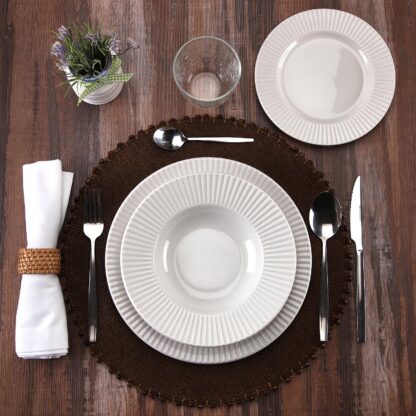 ROUND BROWN PLACEMAT - Image 3