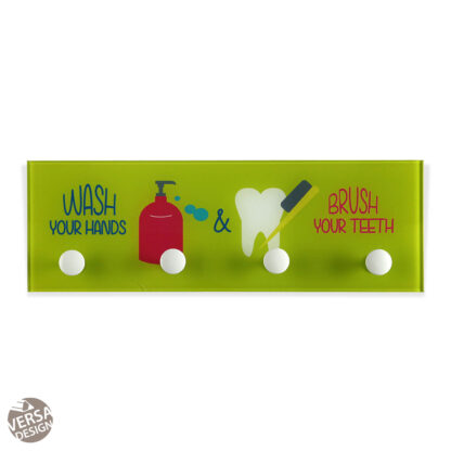 GREEN BATHROOM HOOK