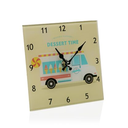 GLASS WALL CLOCK 15CM