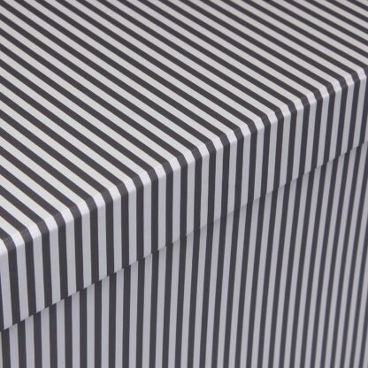 SET OF 15 CARDBOARD BOXES GREY STRIPES - Image 2