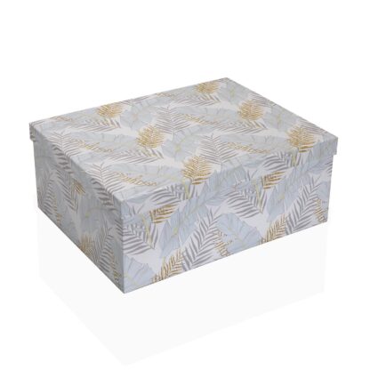 SET OF 15 FEATHER DESIGN CARDBOARD BOXES - Image 3