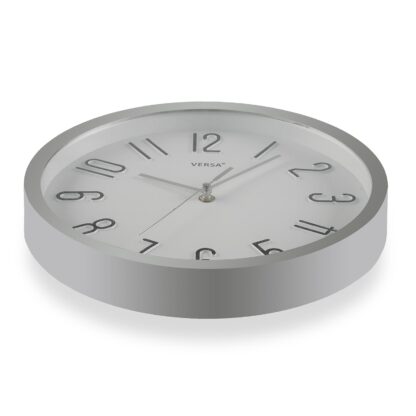 SILVER WALL CLOCK 30CM - Image 3