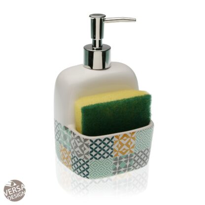 SOAP DISPENSER CERAMIC AQUA KA