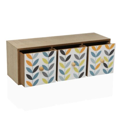 WOODEN JEWELRY BOX 3 DRAWERS - Image 2