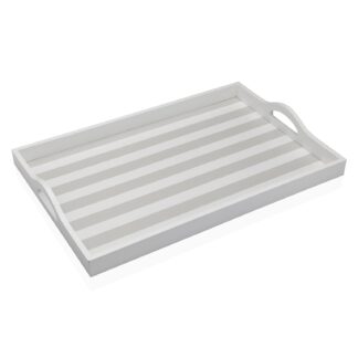 GREY STRIPED TRAY