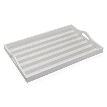 GREY STRIPED TRAY