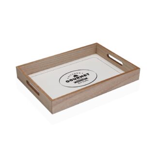 WHITE ROUND TRAY