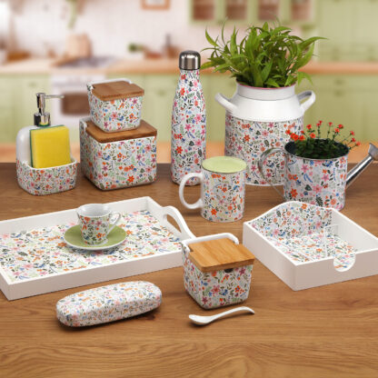 FLOWERS RECTANGULAR TRAY - Image 3