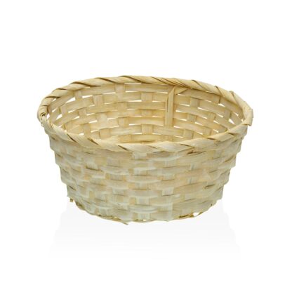 YELLOW ROUND BASKET 23CM