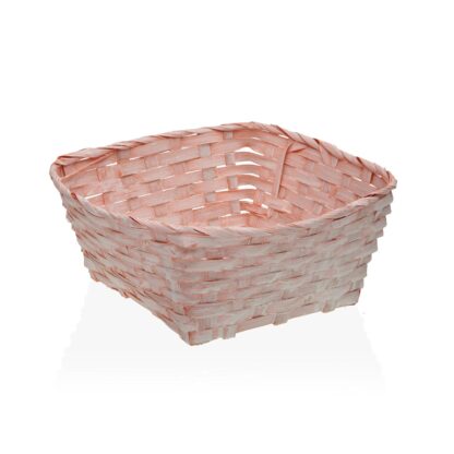 PINK SQUARE BASKET 20CM