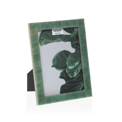 GREEN MOTHER-OF-PEARL PHOTO FRAME 13 X 18