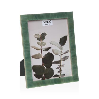 GREEN MOTHER-OF-PEARL PHOTO FRAME 15 X 20